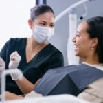 dental membership plan, explaining to a patient in dental chair
